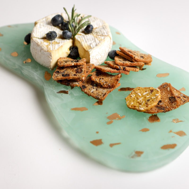 Annieglass ELEMENTS LAKE APPETIZER TRAY