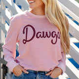 DAWGS MAROON SCRIPT SWEATSHIRT - The Chester Drawer