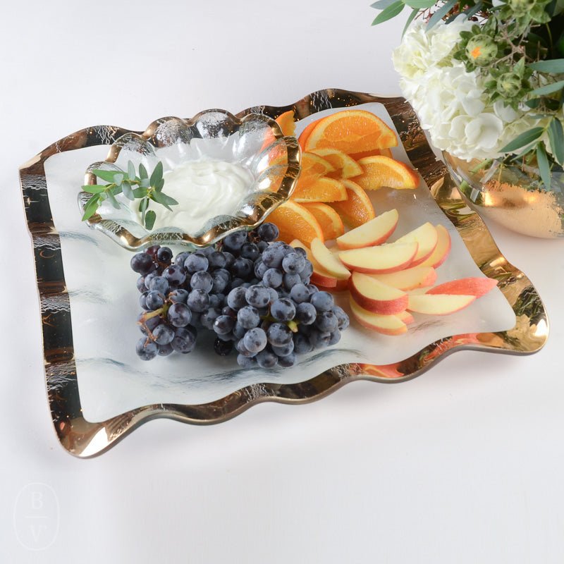 Annieglass RUFFLE DIP BOWL