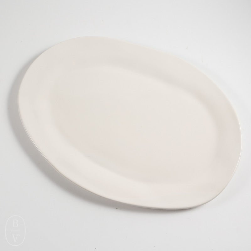 Alex Marshall Studios LARGE OVAL PLATTER Matte White