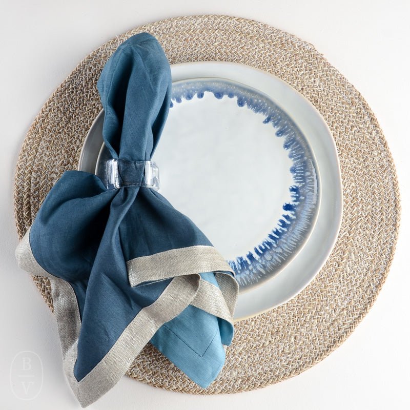 Kim Seybert DIP DYE NAPKIN Navy_Blue