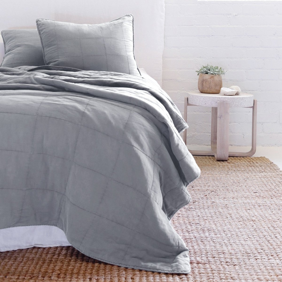 Pom Pom At Home ANTWERP COVERLET Ocean