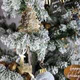 Mudpie LAYERED GOLD SILVER METAL ORNAMENT