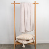 Barefoot Dreams COZYCHIC RIBBED THROW BLANKET Almond