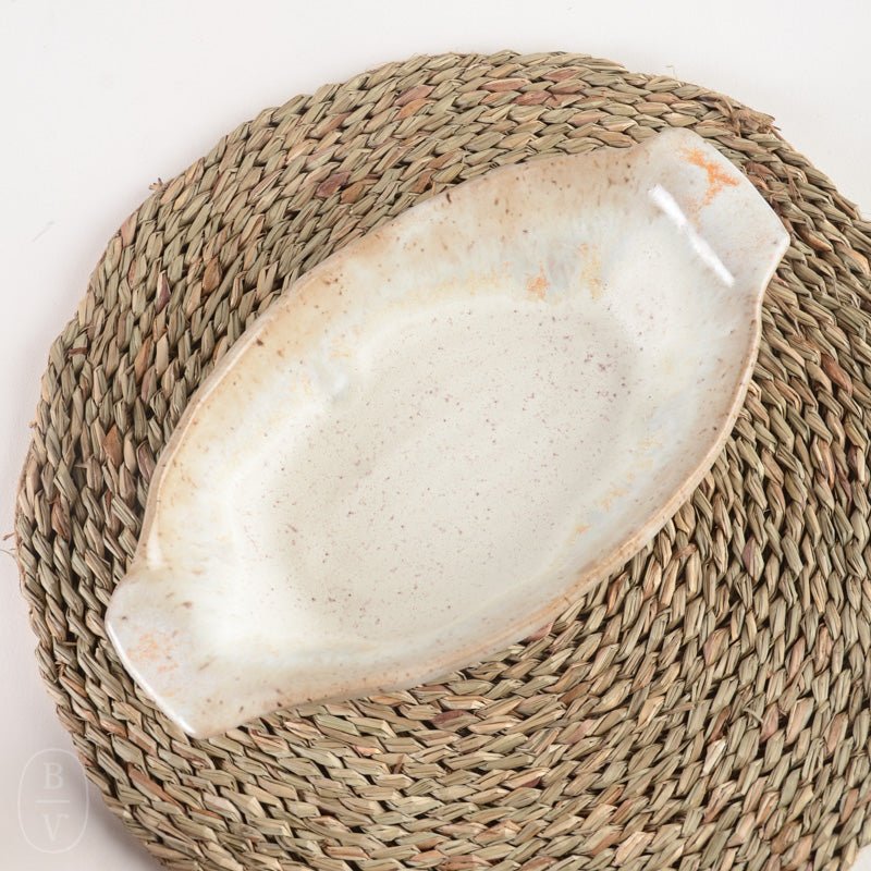 Etta B Pottery OVAL SOUFFLE DISH Dogwood