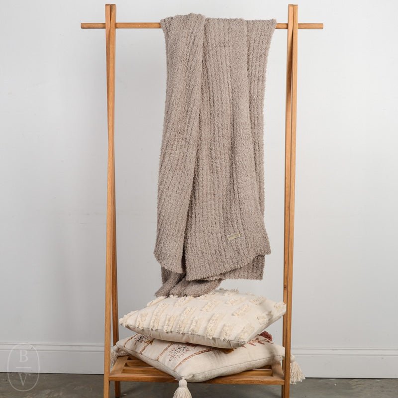 Barefoot Dreams COZYCHIC RIBBED THROW BLANKET Sand
