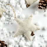 Creative Co-op GOLD DOT CANVAS ORNAMENT Star