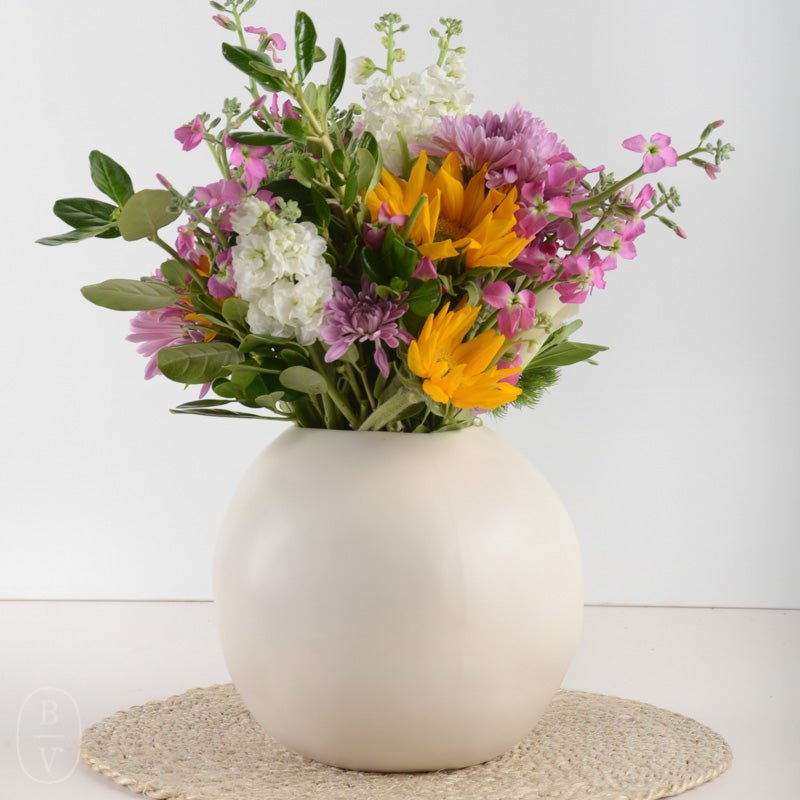 Alex Marshall Studios SPHERE VASE Matte White