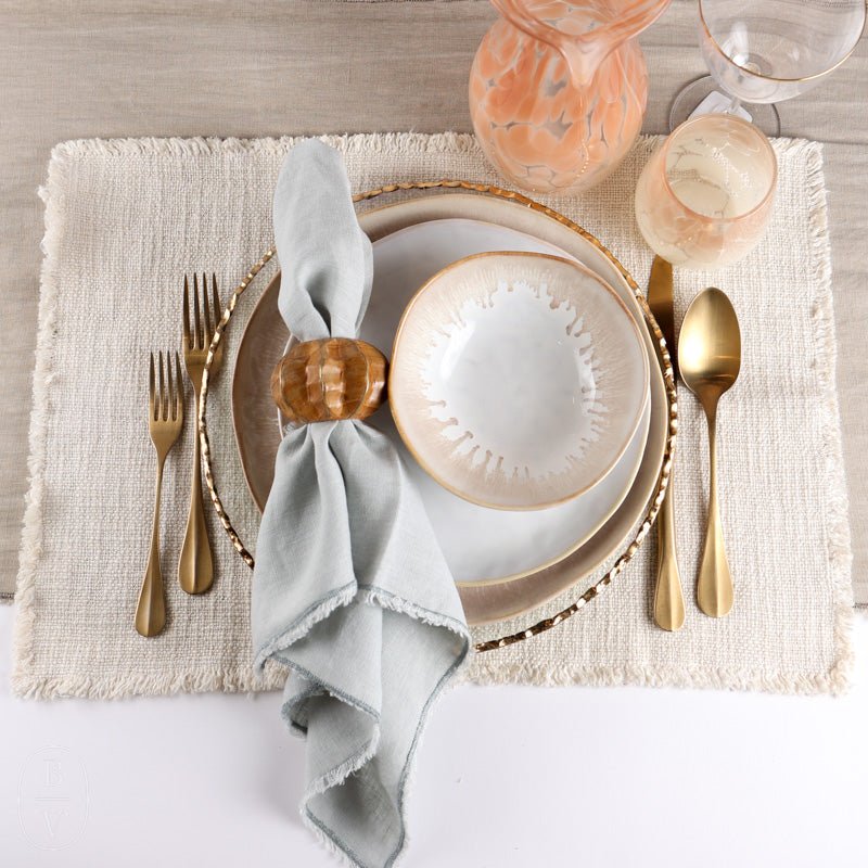 Indaba Trading Ltd SELENA LINEN PLACEMAT Ecru