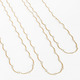 Virtue CURVED BAR CHAIN NECKLACE Gold