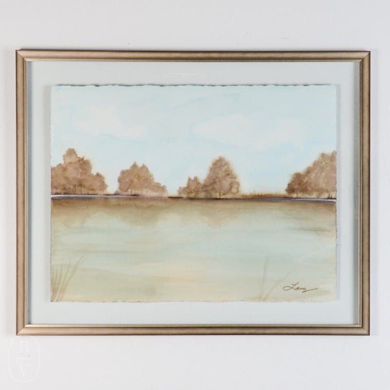 Watercolor Floated Framed Landscape Series 2 Painting #3 By By La