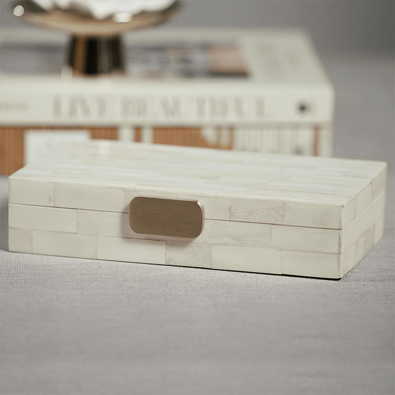 Zodax WHITE BONE DESIGN BOX
