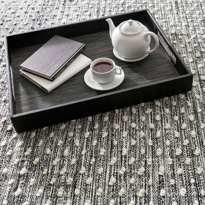 Dash and Albert HOBNAIL INDOOR/OUTDOOR RUG Black