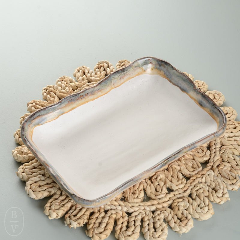 Etta B Pottery RECTANGLE BAKER Magnolia