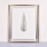 By Lacey LARGE FRAMED FLOATED FEATHER PAINTING - SERIES 14 NO 1