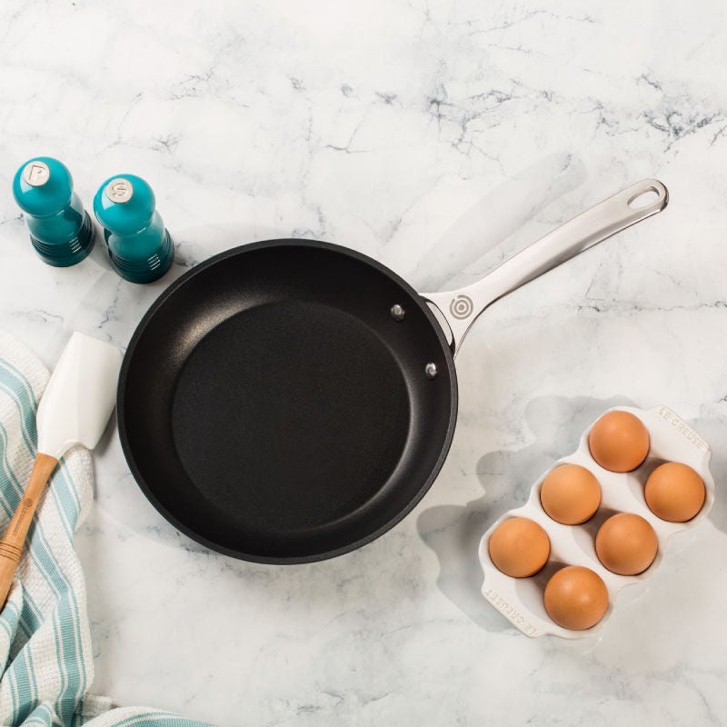 Le Creuset NONSTICK STAINLESS STEEL FRY PANS SET OF TWO