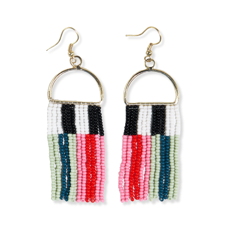 ALLISON VERTICAL STRIPES EARRINGS - Ink and Alloy