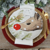 Casafina DEER FRIENDS DINNER PLATE SET OF 4