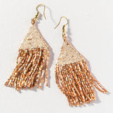 Ink and Alloy LEXIE LUXE PETITE FRINGE EARRINGS Rose Gold