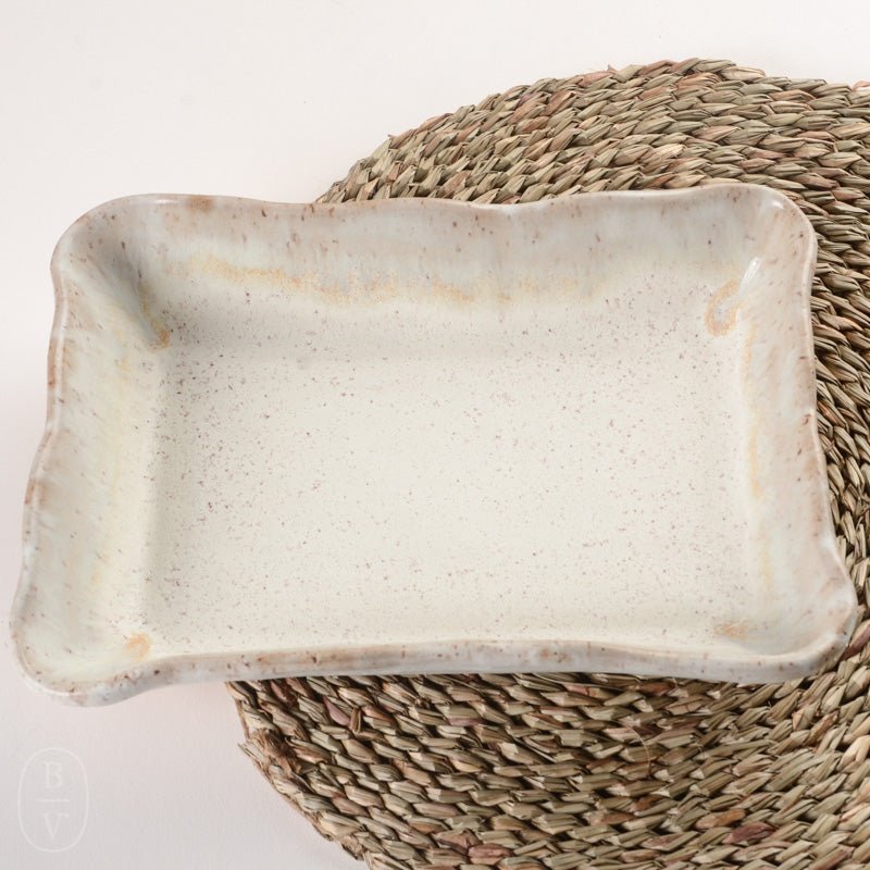 Etta B Pottery RECTANGLE BAKER Dogwood