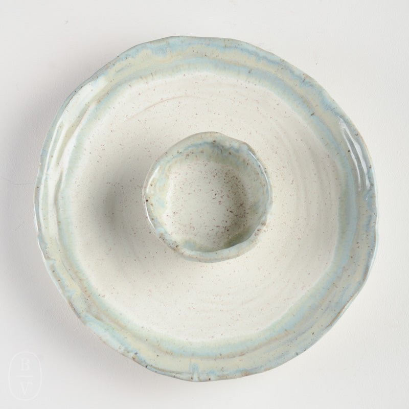 Etta B Pottery CHIP AND SALSA DISH