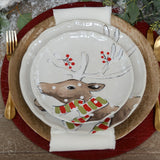 Casafina DEER FRIENDS SALAD PLATE SET OF 4