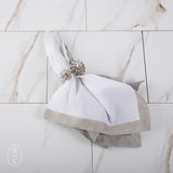 Kim Seybert TANGIER NAPKIN RING Silver