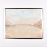 CANVAS SUNSET LANDSCAPE 2 FRAMED PAINTING - By Lacey