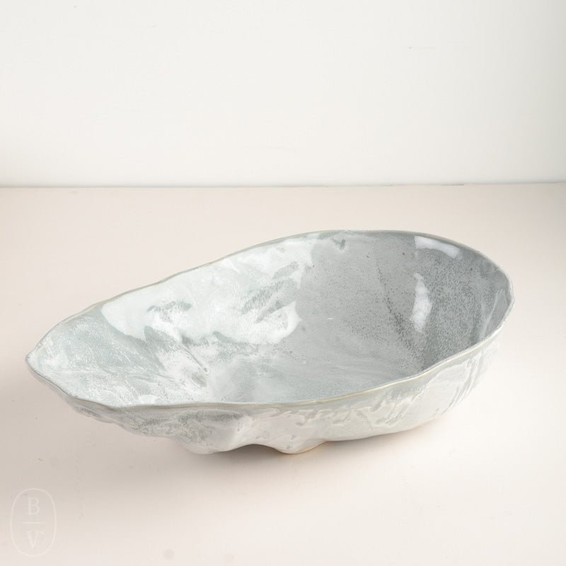 Alex Marshall Studios OVAL RIPPLE BOWL Speckled Blue Large