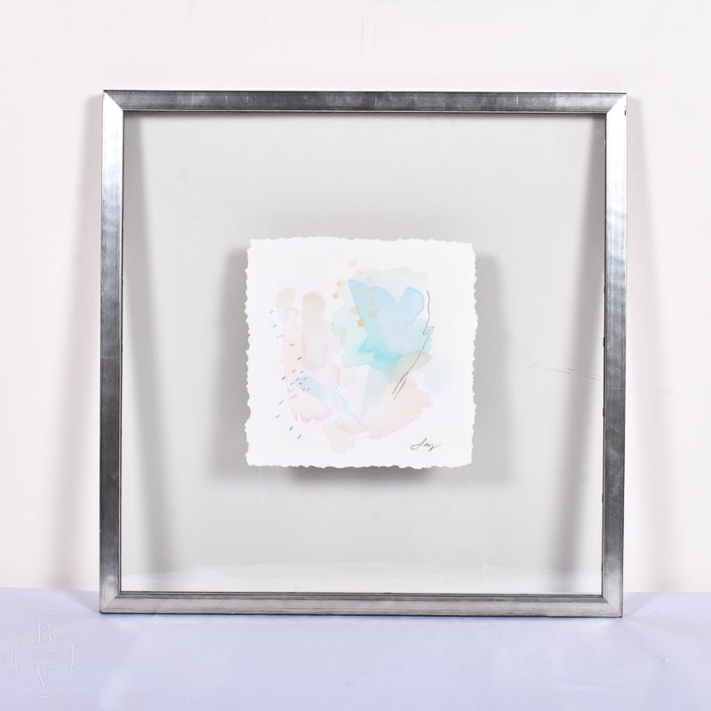 FRAMED FLOATED ABSTRACT PAINTING - SERIES 2 NO 3 - By Lacey