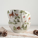 Casafina DEER FRIENDS LARGE TALL BOWL