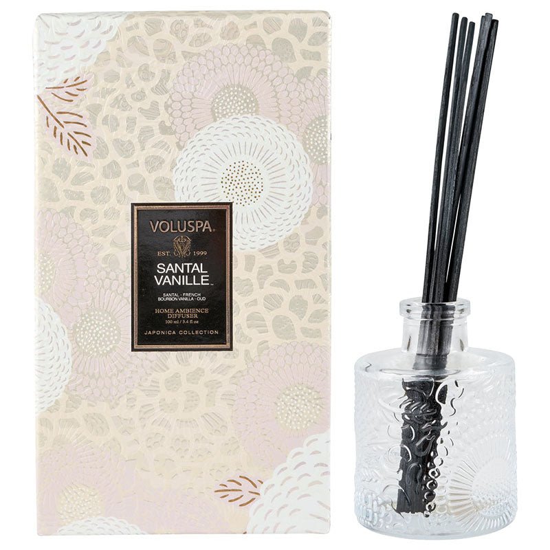 Voluspa BOXED REED DIFFUSER Santal Vanille