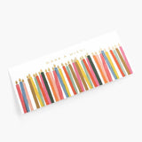 Rifle Paper Co MAKE A WISH CANDLES TALL CARD