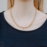Virtue SQUARE CLUSTER CHOKER NECKLACE Gold 16