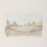 PEACE LANDSCAPE DECKLE EDGE FRAMED PAINTING - SERIES 3 NO 2 - By Lacey
