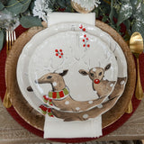 Casafina DEER FRIENDS SALAD PLATE SET OF 4