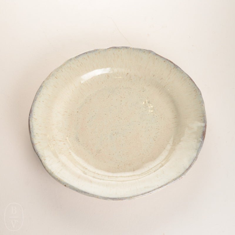 Etta B Pottery SIMPLY LARGE ROUND PLATTER 13 Pearl