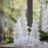 Simon Pearce SILVER LEAF GLASS EVERGREEN TREE