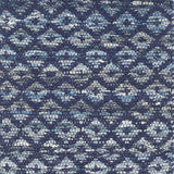 Dash and Albert DENIM RAG DIAMOND WOVEN COTTON RUG Indigo