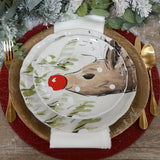 Casafina DEER FRIENDS SALAD PLATE SET OF 4