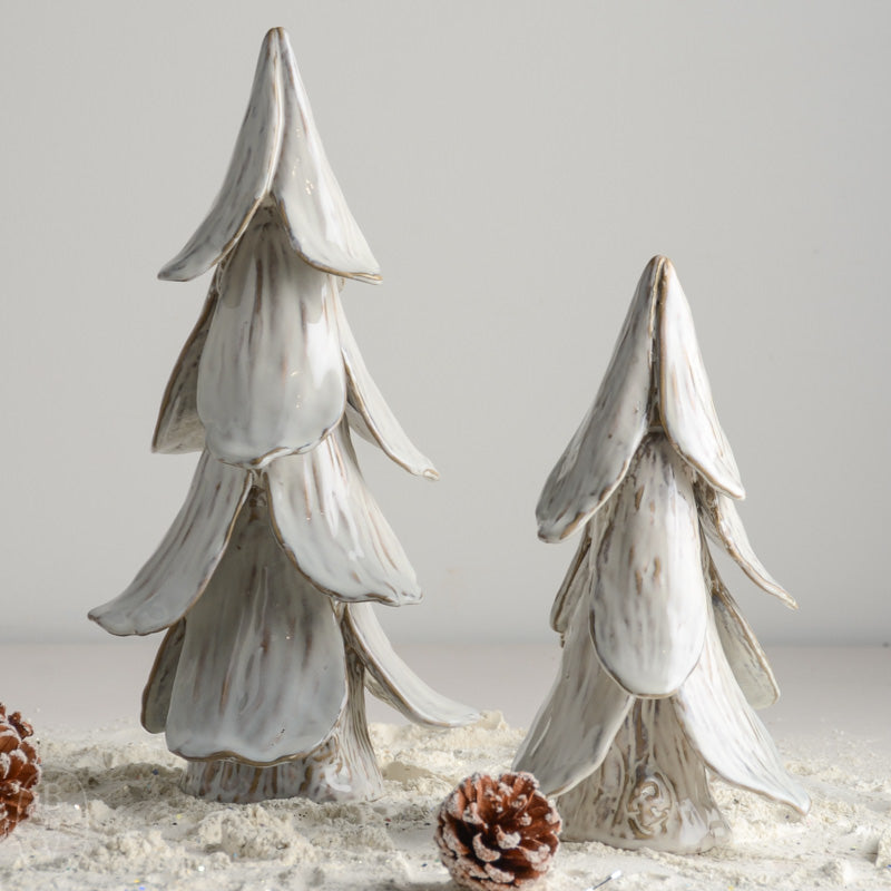 Creative Co-op HANDMADE STONEWARE TREE White
