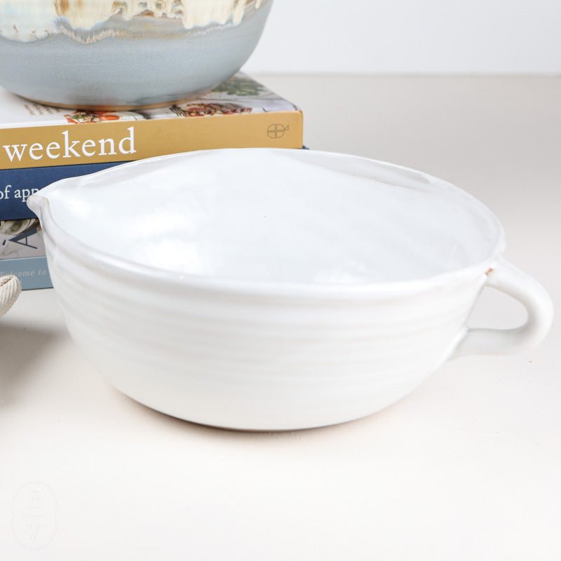 Etta B Pottery BATTER BOWL Simply White