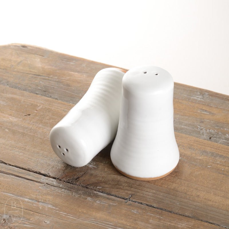 Etta B Pottery SALT AND PEPPER SET Simply White