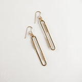 Darby Drake Jewelry and Design WIRE WRAPPED BAR EARRINGS