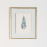SMALL FRAMED FLOATED FEATHER PAINTING - SERIES 11 NO 11 - By Lacey
