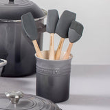 Le Creuset CRAFT SERIES 5 PIECE UTENSIL SET WITH CROCK Oyster