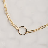 SINGLE RING CHAIN N2090 NECKLACE - Ellen Hays Jewelry
