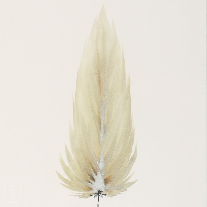 SMALL FRAMED FLOATED FEATHER PAINTING - SERIES 11 NO 9 - By Lacey