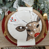 Casafina DEER FRIENDS DINNER PLATE SET OF 4