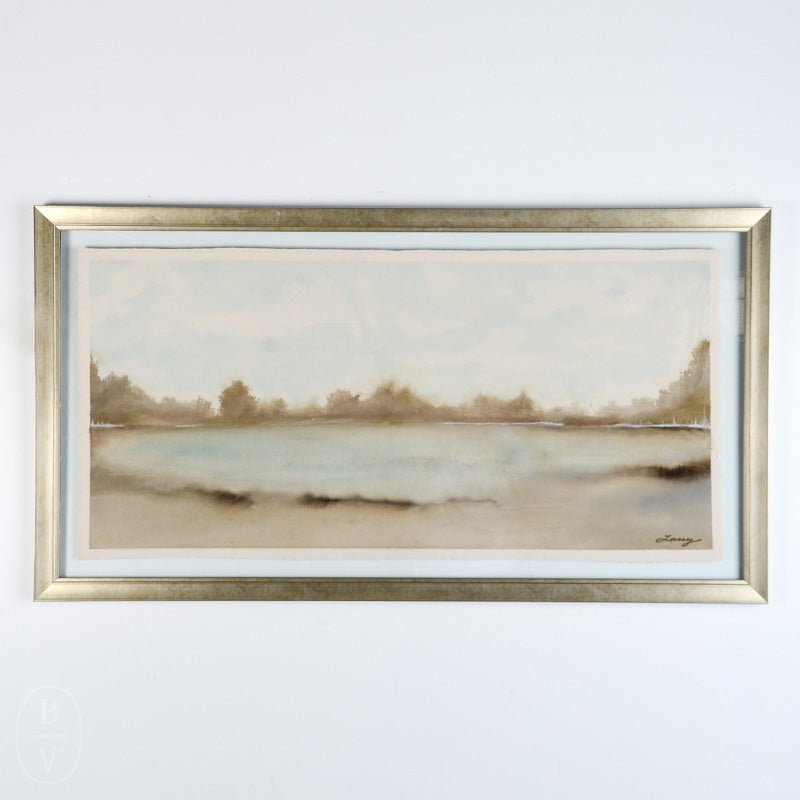 HORIZONTAL FLOATED FRAMED LANDSCAPE PAINTING - SERIES 1 NO 2 - By Lacey